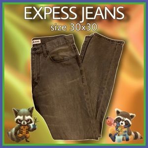 slim fit mens EXPESS black fade rocco skinny JEANS size 30x30